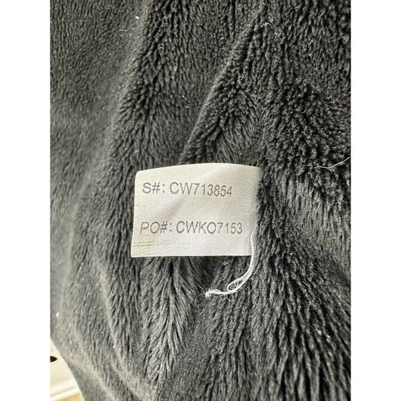 Calvin Klein Womens Jacket Size Medium Black Zip Up Down Puffer Faux Fur Lined - Picture 6 of 11